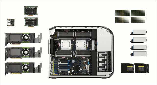 HP/ Работа Станция Z8G4 Двойная дорога золотая медаль 96 core служба устройство оказание Модель g кожзаменитель Вычисление 840 секунд T640 Hewlett-Packard