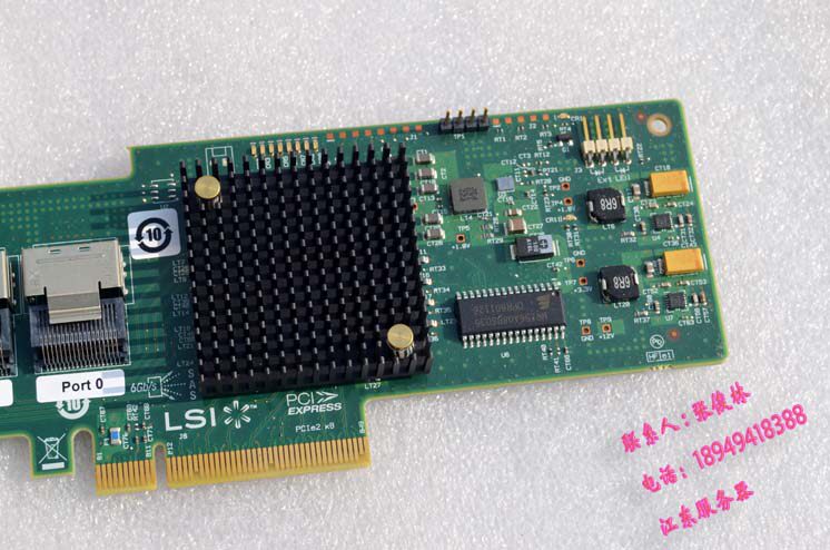 RAID-контроллер lsi 9211-8i 9200 9240 2008  6gb sas直通it群晖卡46m0861 6t 8t