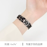 乐雨 Применимо к iwatch8/7/6/5 5 Apple Watch Apple Watch Ultra Strap, Creative Metal Metal Single Steel Single -Chain небольшая цепь ладан 41 мм Fine Model S8
