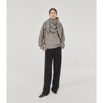 CHICJOC explosion upgrade Italian imported sheep hair _ fluffy velvet CE shawl Gemini sweater 2-piece set