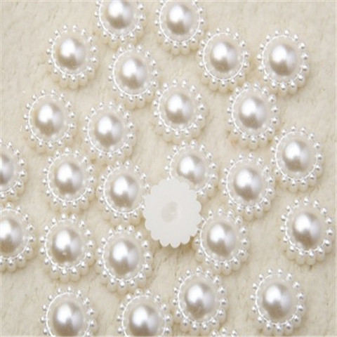 diy handmade birthday beaded money lock accessories flat-bottomed round half-faced pearl sunflower affixed diamond material