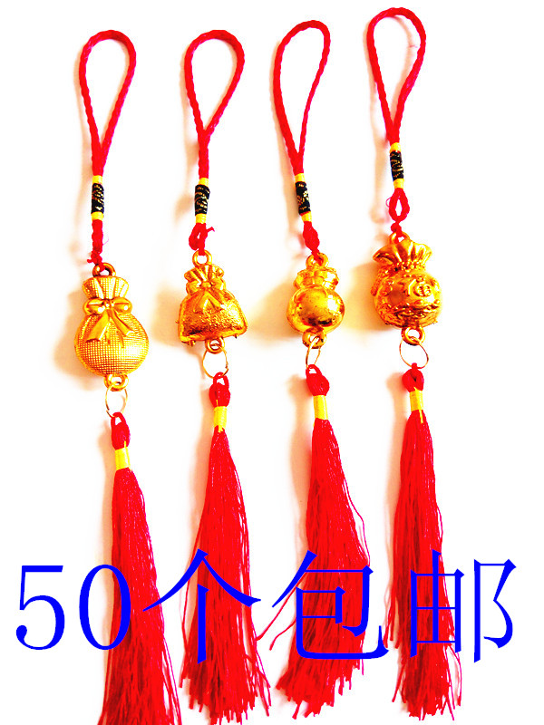 Golden gilded wedding celebration wedding opening Joe relocating plant bonsai decoration hanging decoration birthday choreography money lock accessories money bag