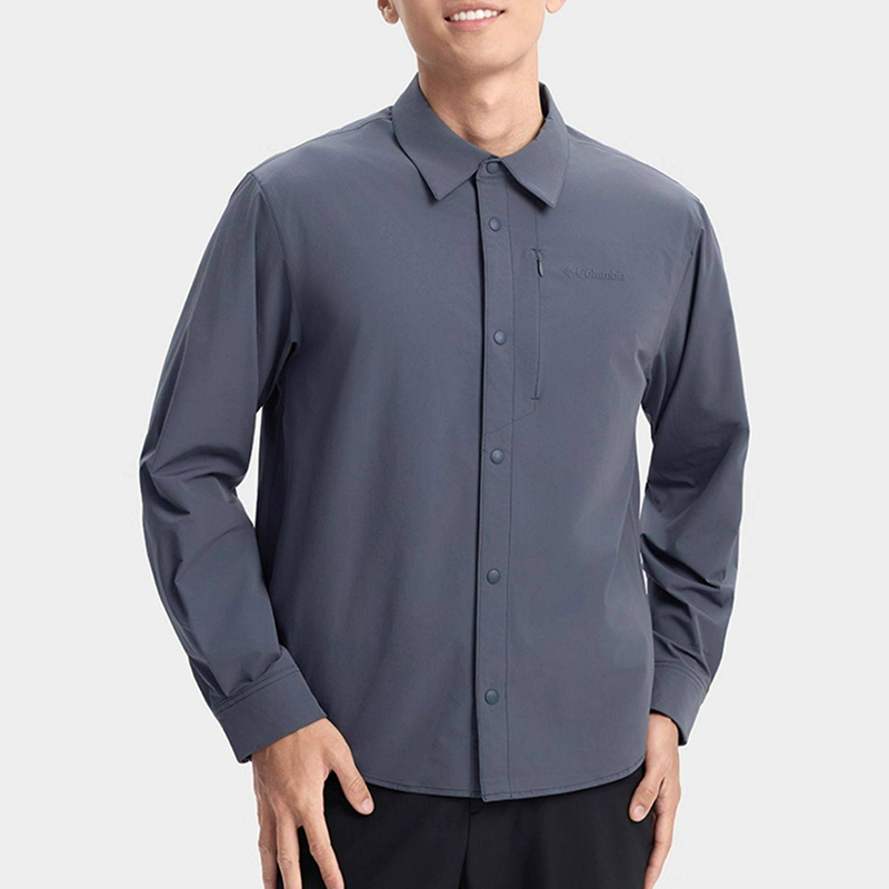Columbia Columbia Shirt Men's 25 Autumn and Winter Outdoor Casual Lapel Stretch Breathable Shirt Ym6501