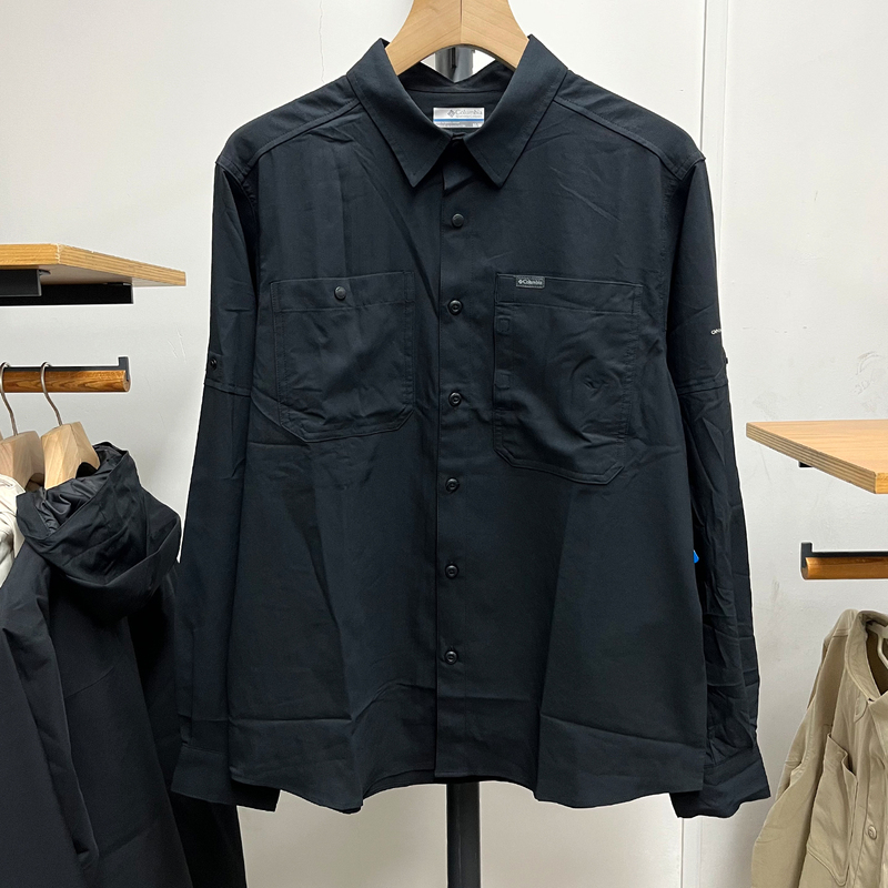 Columbia Columbia Shirt Men's 26 Spring and Summer Outdoor Casual Sunshade Breathable Long-Sleeved Shirt Ae3465