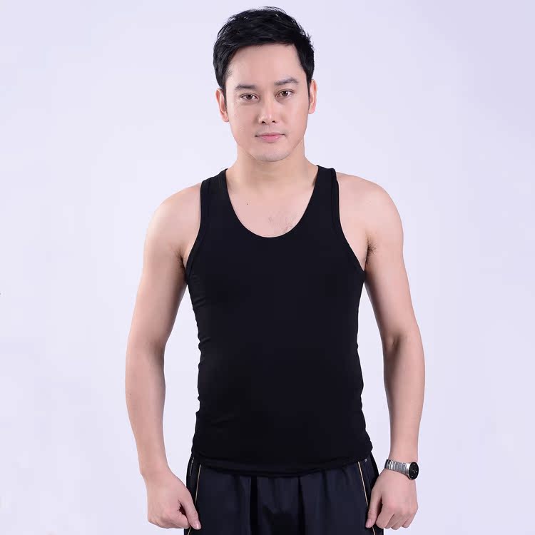 Modal Men vest cotton thể thao vest vest nam mùa xuân và mùa hè Hàn Quốc phiên bản lỏng lẻo ao the thao