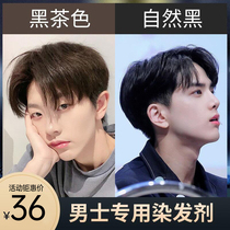 Boy hair dye cream men special color dyed hair Mens brown black black tea colour pop-free natural black