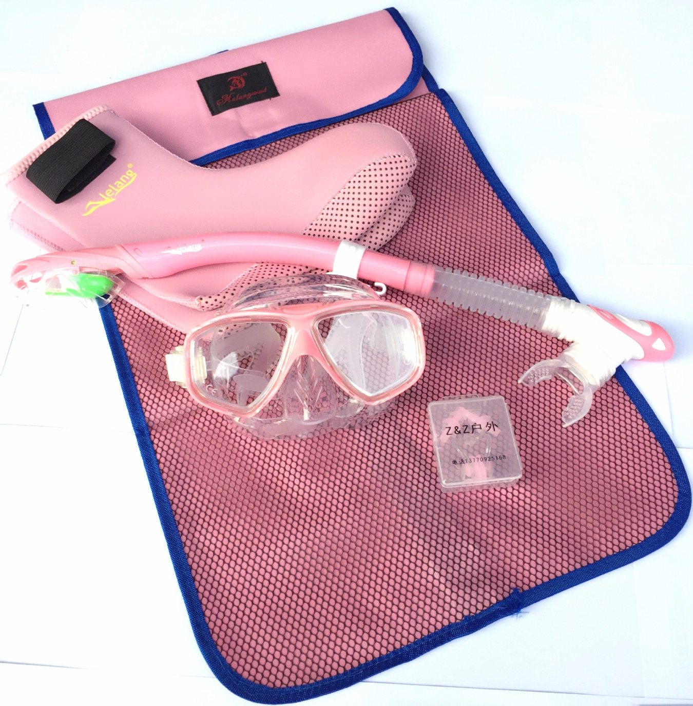 Snorkeling trippac full dry mirror with straw suit snorkeling suit snorkeling equipped with myopia