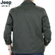 Jeep Jeep Jacket Men's Spring Autumn and Winter Pure Cotton Workwear Young and Middle-aged Men's Large Size Lapel Autumn Top