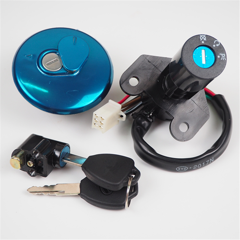 GN125 Locomotive Car Lock Fit American Taiko Two-piece Electronic Door Lock Oil Case Cover Lock Full Set Lock Accessories