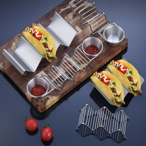 Restaurant Mexico Pancakes Shelf Spring Rolls Corn Rolls 304 Stainless Steel Creative Pancakes Display Clip Table Commercial