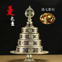 Mancha plate Wuming Suodajikan design mancha plate eight auspicious copper alloy Tibetan mancha large size