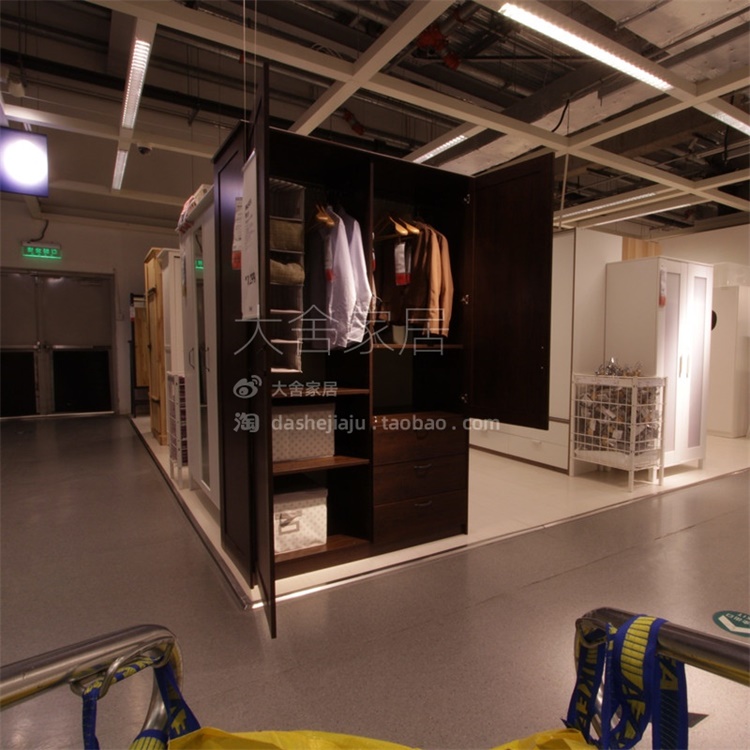 IKEA Musken wardrobe 2 doors 3 drawers simple modern bedroom storage width 124cm domestic purchasing