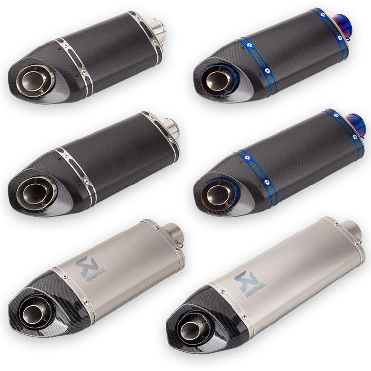 Locomotive Retrofit Accessories Skew Four Corners Full Carbon Fiber Exhaust Pipe Days Scorpion Exhaust Pipe RC390 RC390 R6 R6 MT03 MT03