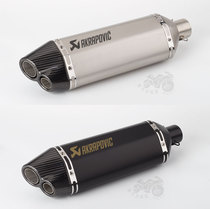 Motorcycle modified exhaust pipe muffler double nozzle large hexagonal exhaust XMAX300 NMAX155 R25