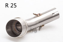 Motorcycle modified exhaust pipe stainless steel middle section connecting pipe exhaust middle section MT-03 YZF-R25 YZF-R3