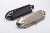 Motorcycle modified exhaust pipe muffler big triangle Jicun exhaust back pressure silent exhaust pipe K8 Huanglong 600