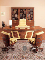  Modern and simple boss desk office desk presidents desk office combination design custom high-end large desk baking paint