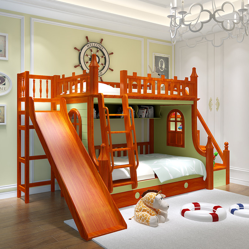 davidbenz��ͯ�ߵʹ����´�˫�㴲T03��ľ