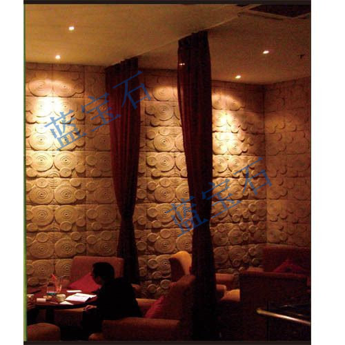 Sandstone wall brick TV background wall circular grain composition board high-end art background wall hotel club KTV applicable
