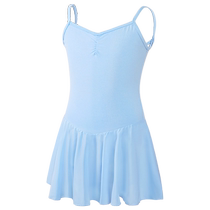 Childrens dance clothing summer suspender ballet clothing chiffon skirt practice clothing girls one-piece dance skirt Latin dance clothing