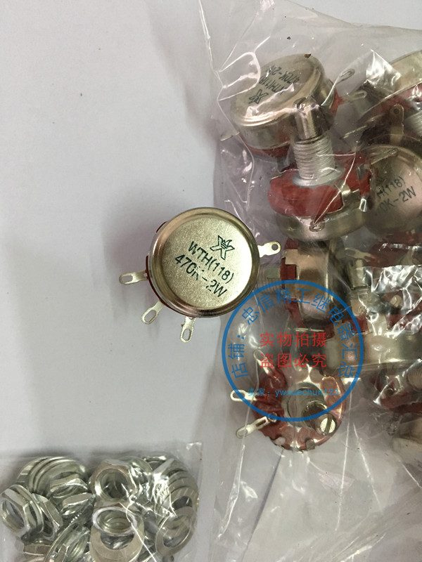 Spark potentiometer WTH118 470K 2W 4K7 solid state voltage regulator special potentiometer matching button WTH-1