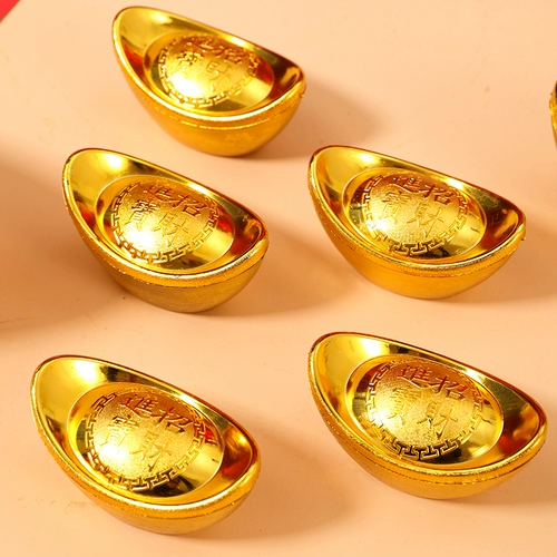 Реалистичное украшение для ногтей, большой пластиковый маленький слиток для гостиной, декор, на удачу