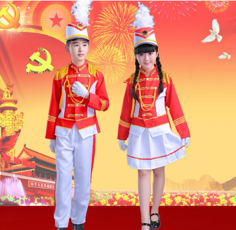 Children play out clothes street dance suit Guochao Boy hip-hop fashion girl Shipping action clothes cheerleading clothes cheerleader 61