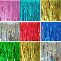 Laser rain curtain background dance party decoration wedding party festival wedding supplies birthday party party