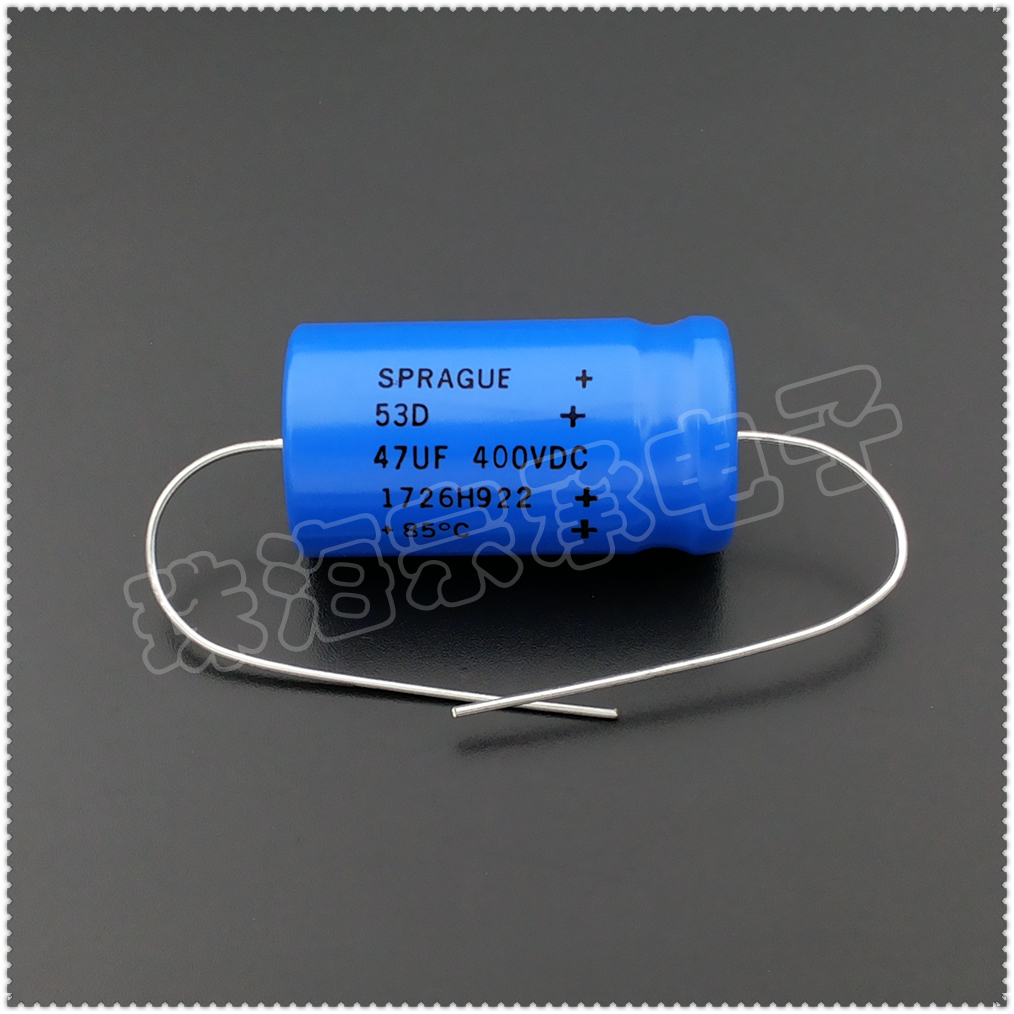 Imported US 47uF 400V SPRAGUE 53D axial electrolytic capacitor