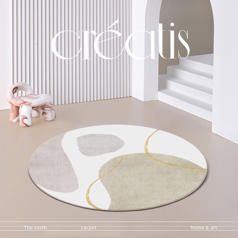 Light Extravagant Round Carpet Living Room Sofa Book House Ins dressers Dressy Chair Bedroom Bedside Computer Chair Round Blanket Round Mat