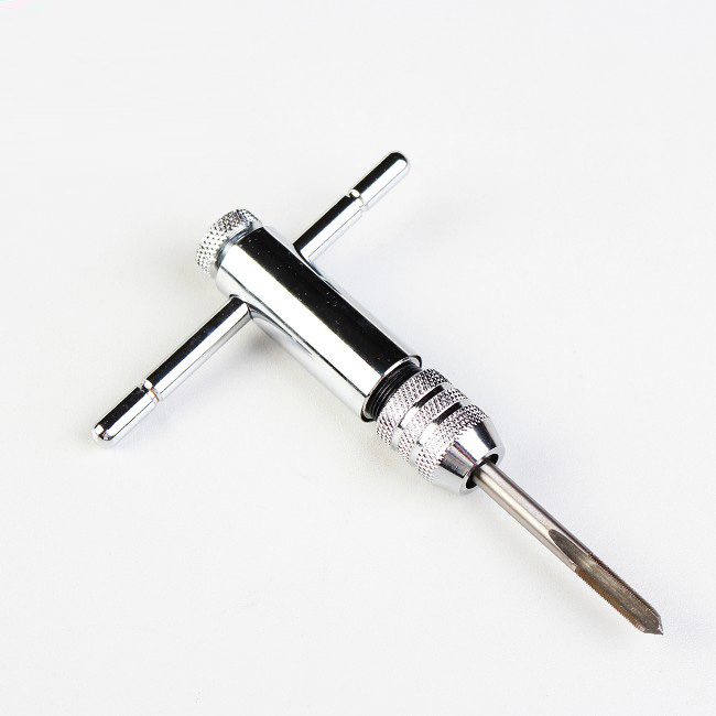 Screw tapping wrench Adjustable ratchet screw tapping wrench Forward and reverse screw tapping hand M3-M8 M5-M12