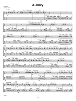 Snare drum accompaniment duet Jazzy speed 120 music score demonstration accompaniment video