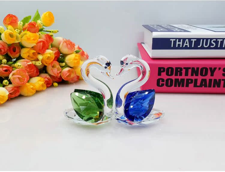 Tinh tế điện thoại di động trang sức truy cập trang trí pha lê thiên nga đồng hồ kính truy cập trang trí nhà sáng tạo nhỏ phụ kiện trang trí nhà bếp