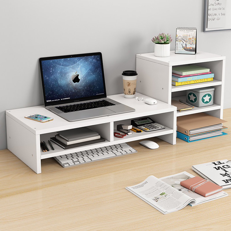 Notebook computer booster table desktop office double-layer finishing storage pad display screen shelf