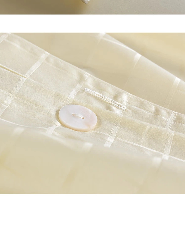 Phong cách Scandinavian đơn giản cotton nhập khẩu Mỹ cotton nguyên chất kẻ sọc jacquard giường bốn mảnh khăn trải giường cotton đôi nhẹ phong cách sang trọng - Bộ đồ giường bốn mảnh