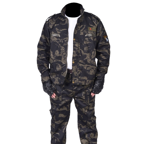 Камуфляжный осенний износостойкий дорожный комбинезон, увеличенная толщина