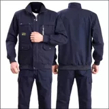 Хлопковый осенний износостойкий комплект для работы, рабочая одежда, защита от ожогов, увеличенная толщина, делается под заказ