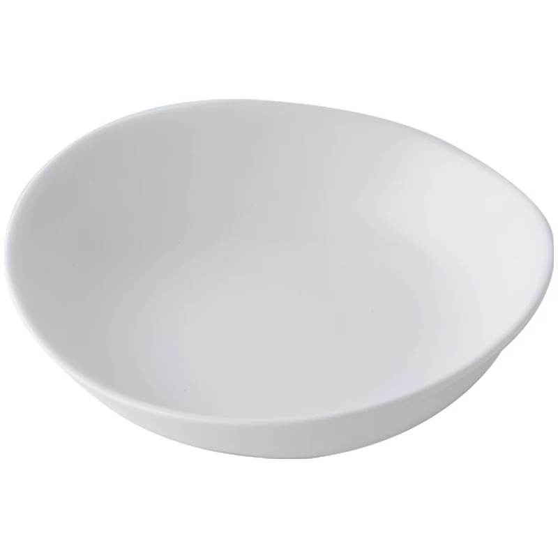 Xiangziwei〖Niche triangular plate〗Beautiful fruit plate irregular dinner plate ceramic deep plate salad bowl