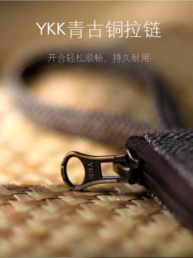 Handmade len nguyên chất 丨 retro điện thoại di động túi đeo tay túi đeo tay thể thao điện thoại di động túi vải túi bảo vệ nữ túi đựng điện thoại nam