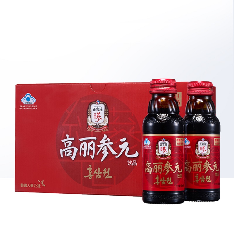 韩国正官庄高丽参元饮品100ml*10瓶
