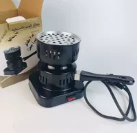 Угольная печь с двухслойной решеткой сжигает 8 углей, 220 В, 550 Вт.