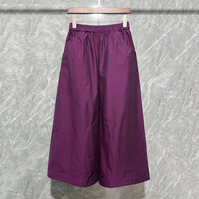 2026 Summer New Style Pima Cotton Nezha Pants Solid Color Oversized Loose Wide-Leg Pants Retro Versatile Casual Cropped Pants Trendy 2026 Summer New Style Pima Cotton Nezha Pants Solid Color Oversized Loose Wide-Leg Pants Retro Versatile Casual Cropped Pants Trendy