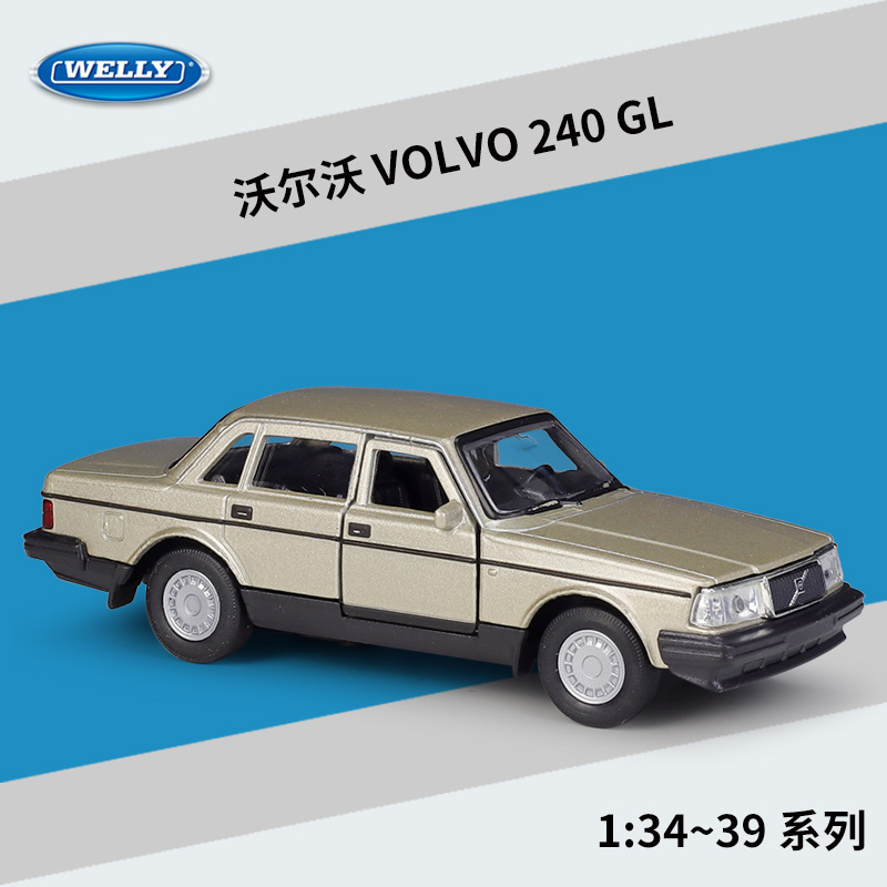 Welly 1:36 Volvo Volvo240Gl Simulation Alloy Car Finished Model Pull-Back Toy Car
