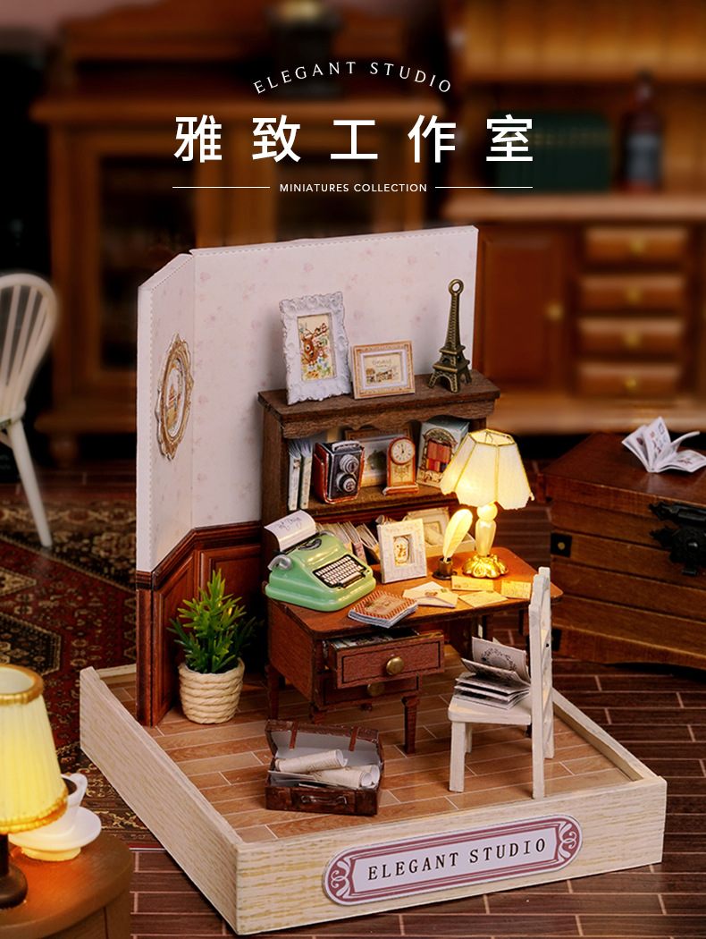 图片[7]-diy小屋幸福一阁手工拼装模型玩具小房子创意生日礼物女生-语梦星球