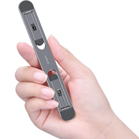 Серая [металлическая модель] невидимая складная портативная ★ Высокоэффективная тепловая рассеяние ★ Регулируемая высота