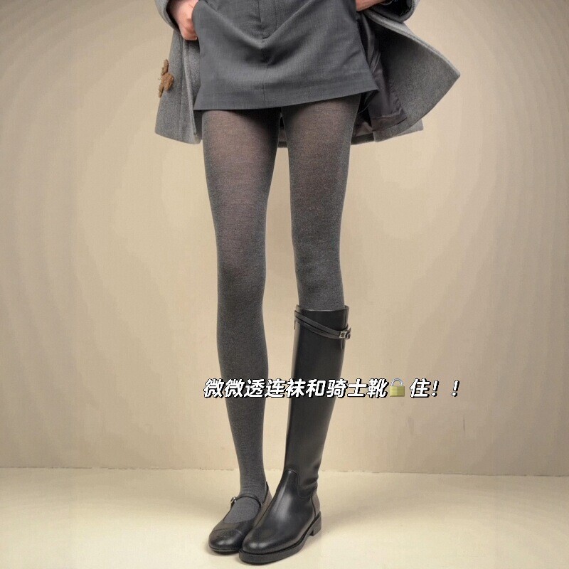 Wool and Silk Are Slightly Sheer! Good Tights Really Enhance the Texture~ Soft and Smooth, Don'T Squeeze the Legs~ Comfortable