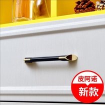 Piano French style Modern simple light luxury handle Wardrobe door Cabinet drawer 192 hole distance long handle