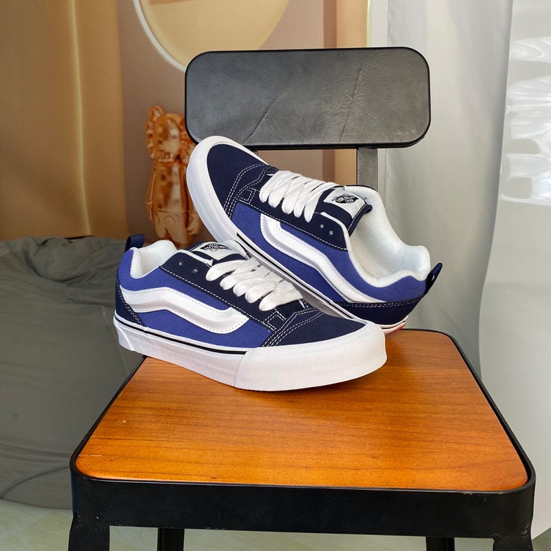 Vans Knu Skool Navy Blue Low-Top Unisex Casual Sneakers Vn0009Qcnwd