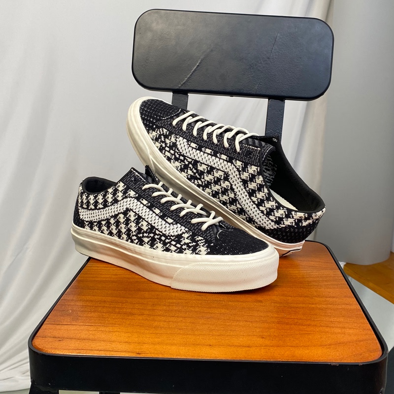 Vans Lx Old Skool 36 Ek Low-Top Fly-Knit Fabric Casual Sneakers for Men and Women Vn000D8Hhr0