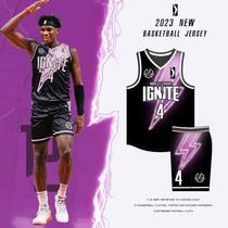 New American basketball uniform suit for men and women customized national fashion gradient training camp printed jersey team uniform quick-drying back